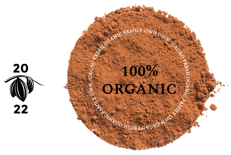 100% organic cacao